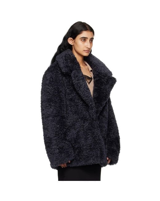 Stella McCartney Black Short Faux-shearling Jacket