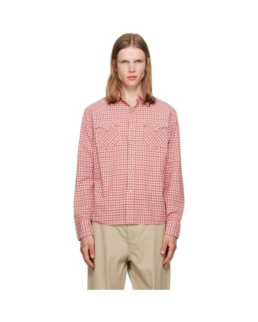 Polo Ralph Lauren Pink Classic Fit Checked Western Shirt for men