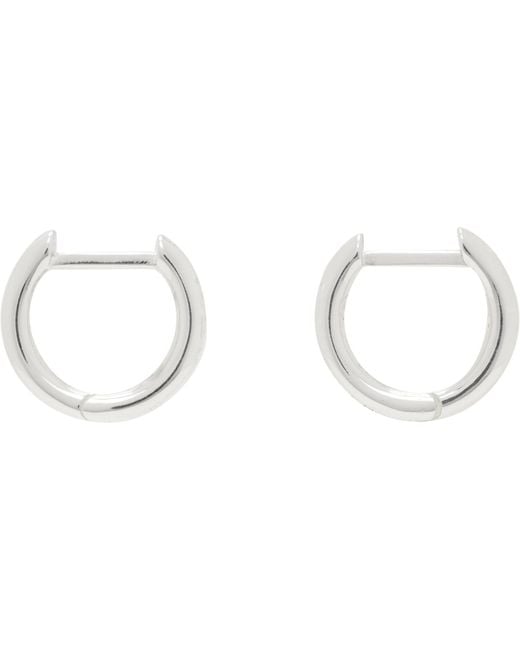 Hatton Labs Metallic Curve S Earrings for men
