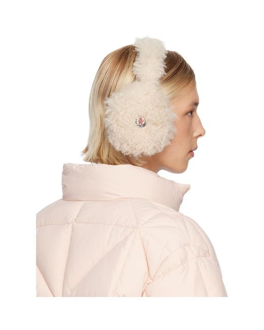 Moncler Natural Logo Ear Muffs