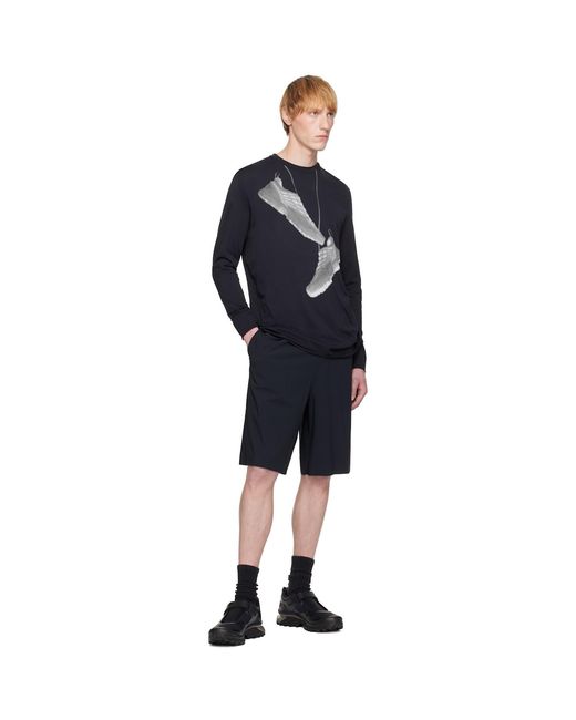 MM6 by Maison Margiela Black Salomon Edition Sneaker Print T-Shirt for men