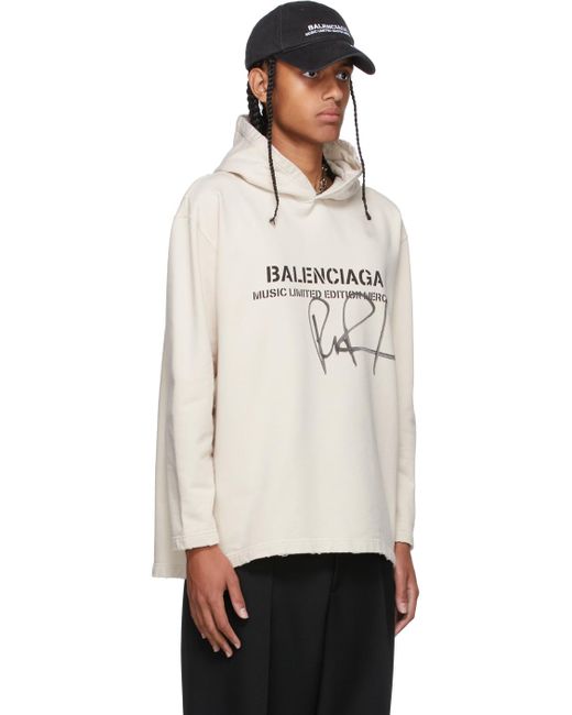 Balenciaga Off- Rupaul Edition Cropped Hoodie in White for Men | Lyst Canada