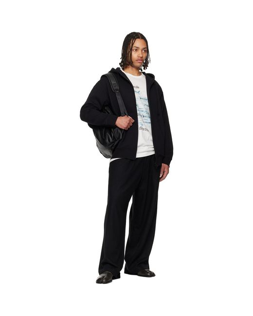 Yohji Yamamoto Blue 30/10 French Terry Logo Hoodie for men