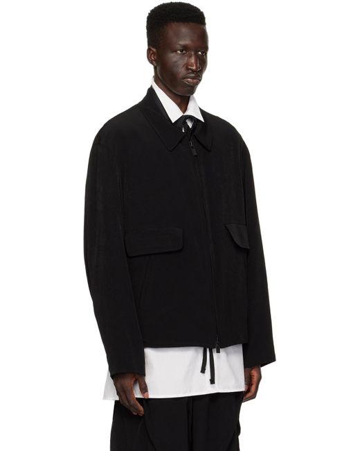 Yohji Yamamoto Black Zip Jacket for men