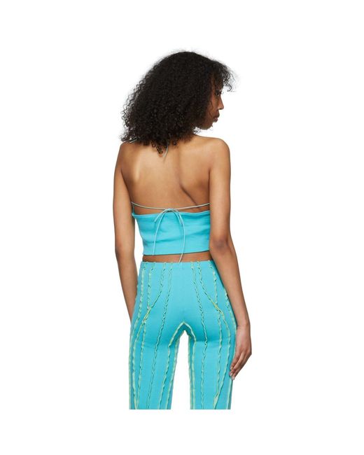 Helenamanzano Ssense Exclusive Blue Tank Top