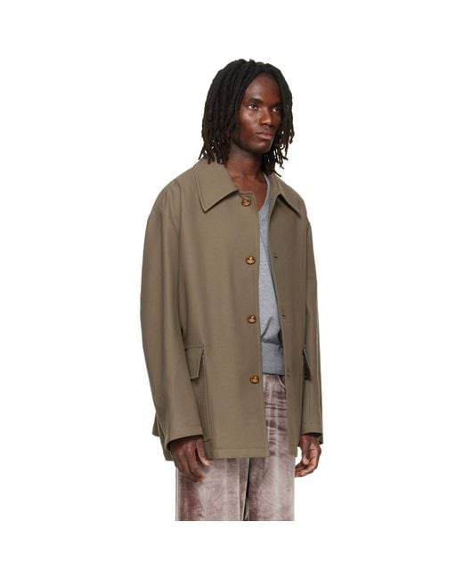 Vivienne Westwood Brown Khaki Donkey Jacket for men