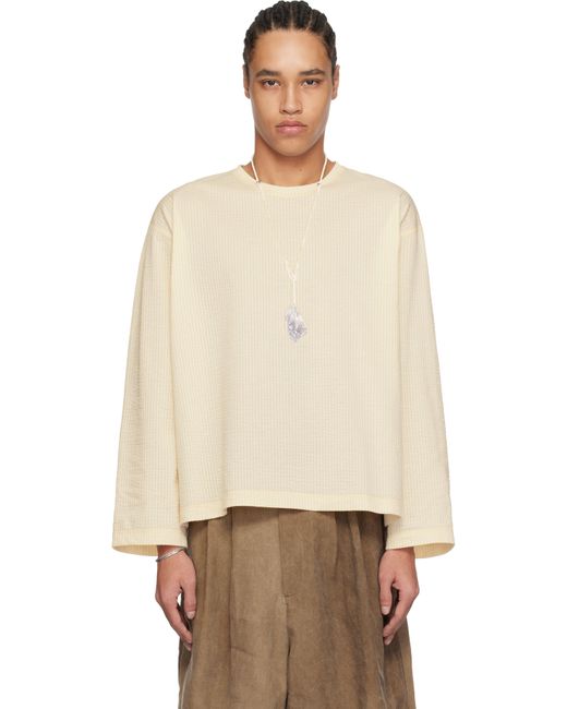 メンズ colbo オフホワイト Ls Tシャツ Natural