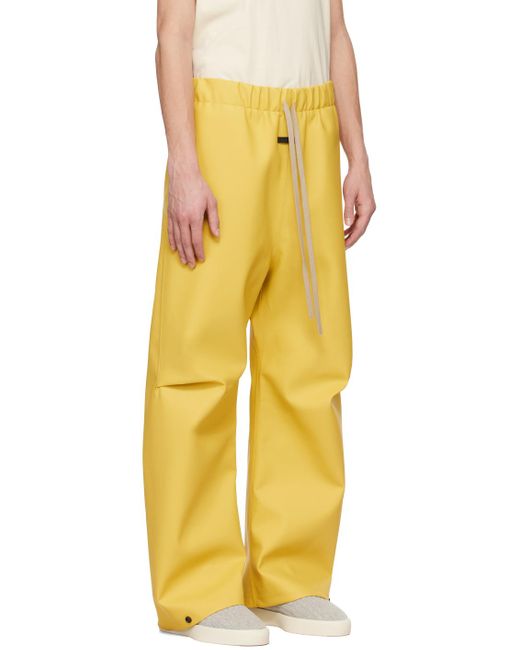 Pantalon caoutchouté jaune Fear Of God pour homme en coloris Yellow