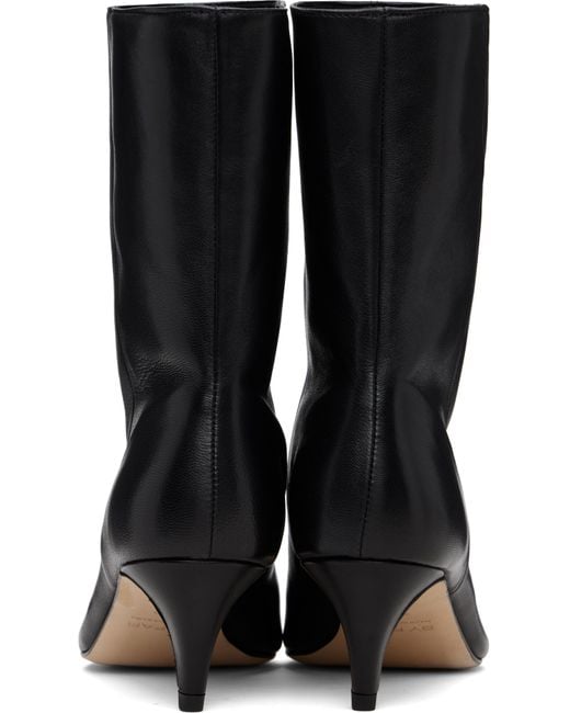 By Far Black Lysander Ankle Boots