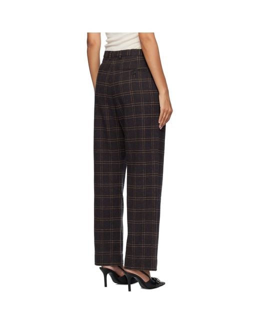 R13 Black Relaxed Trousers