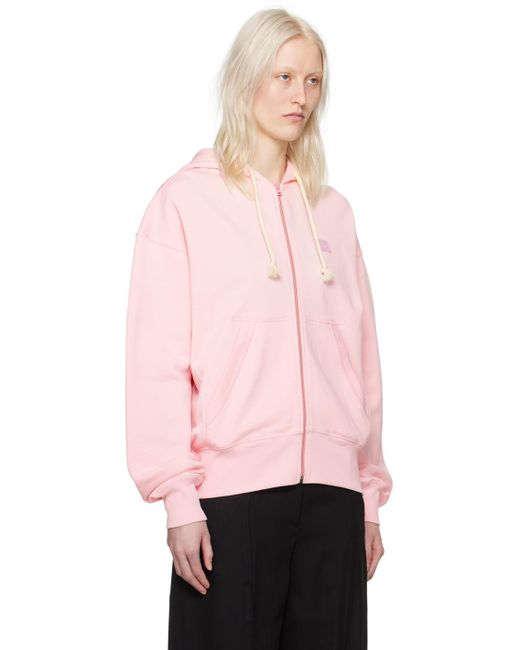 Acne Pink Zip Hoodie