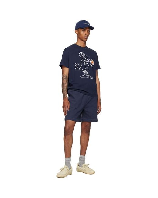 Moncler Genius Blue Moncler X Gilga Farm Short Sleeve T-Shirt for men