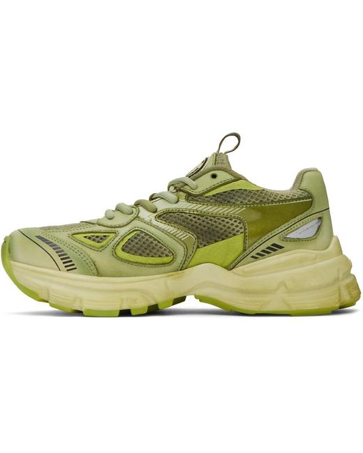 Axel Arigato Black Green Marathon Dip-dye Sneakers