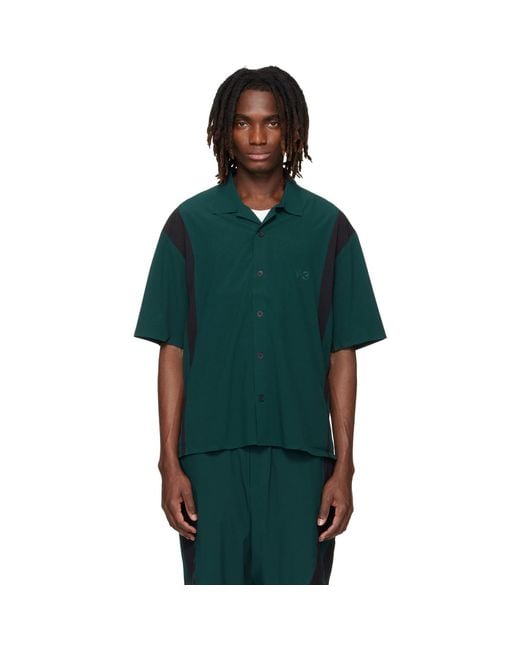 Y-3 Green Ultralight Woven Shirt for men
