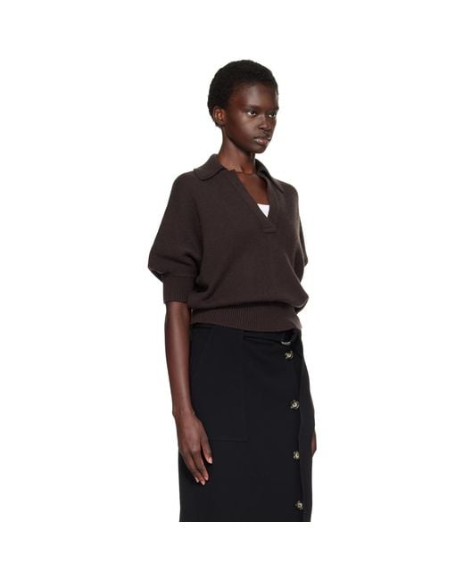 Proenza Schouler Black Vella Polo
