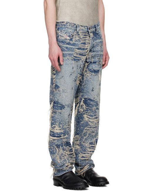 メンズ DIESEL ブルー 1988 D-Ark 09M04 レギュラージーンズ Multicolor
