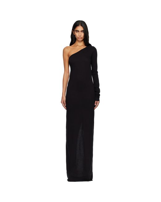 Rick Owens Black Concordians Ziggy Maxi Dress