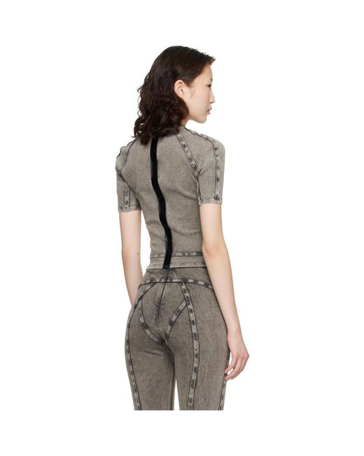 KNWLS Black Scuba Top