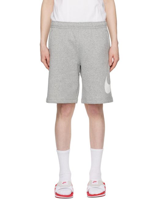 Nike Gray Sportswear Club Shorts for men