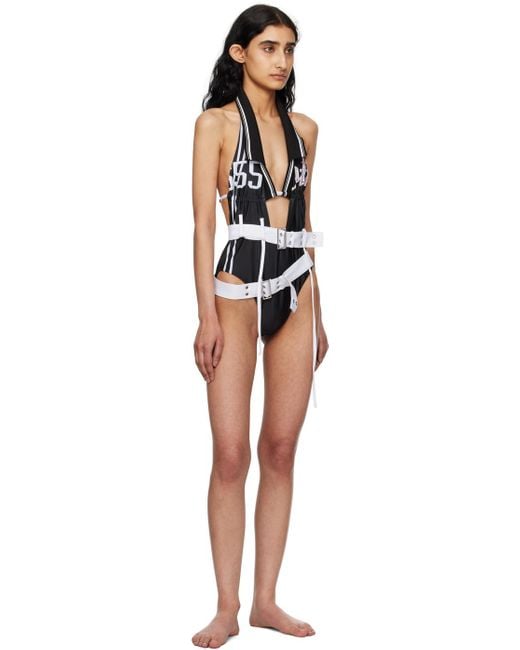 OTTOLINGER Black Belted One-Piece Swimsuit