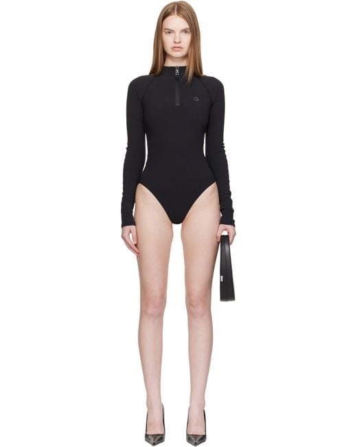 Coperni Black Eurojersey Bodysuit