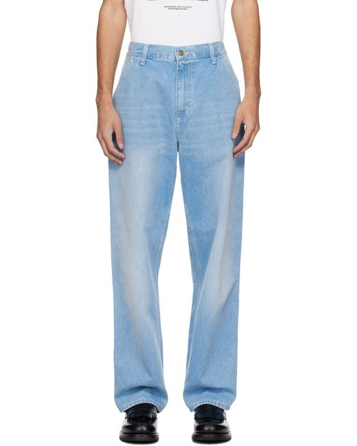 Carhartt Blue Simple Jeans for men