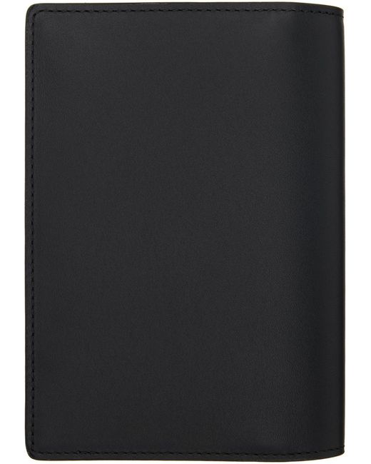 Étui pour passeport noir en cuir à doublure à rayures verticales emblématiques Paul Smith pour homme en coloris Black