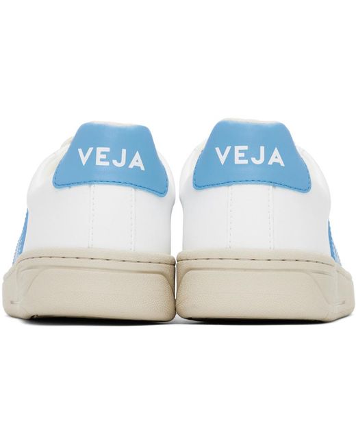 Baskets urca blanc et bleu en cuir synthétique de coton bio Veja pour homme en coloris Black