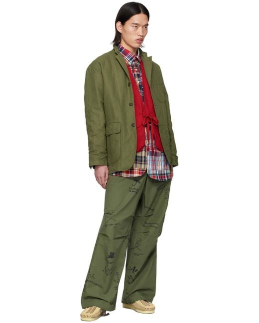 Engineered Garments Green Over Trousers for men