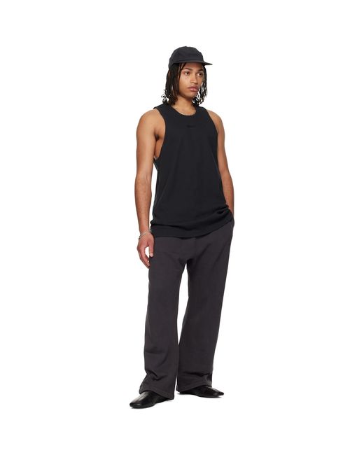 Fear Of God Black Rib Tank Top for men