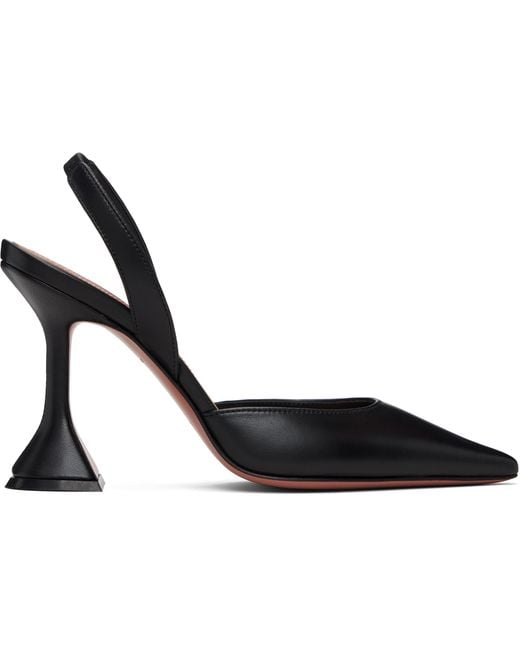 AMINA MUADDI Black Holli 95 Sling Heels