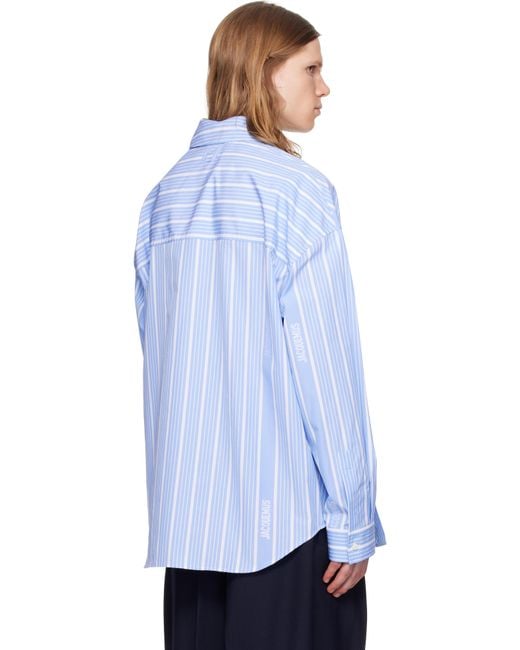 Jacquemus Blue Cotton Shirt for men