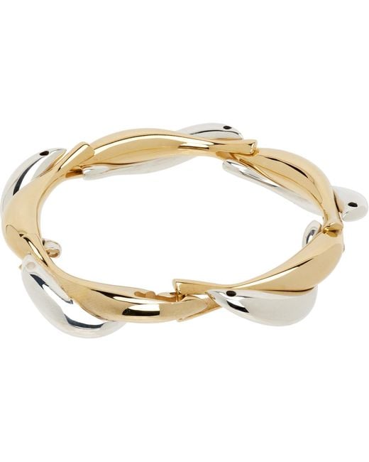 Bottega Veneta Metallic Sardine Bracelet