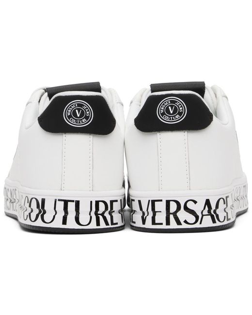 Versace Black White Court 88 Sneakers for men