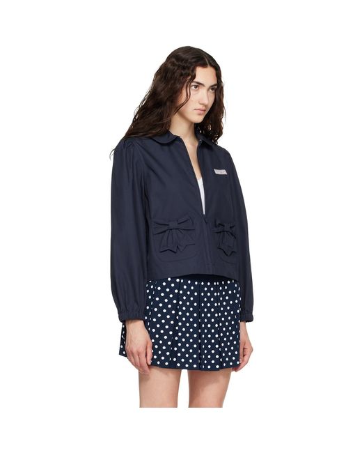 Sandy Liang Blue Necco Jacket