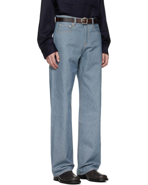 Jacquemus Blue 'The Straight De-Nîmes' Jeans for men