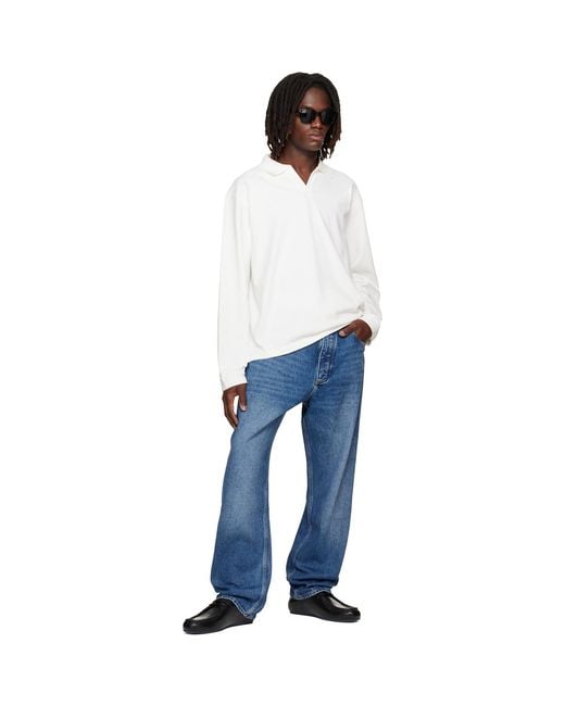 Studio Nicholson Blue Riso Straight Leg Jeans for men