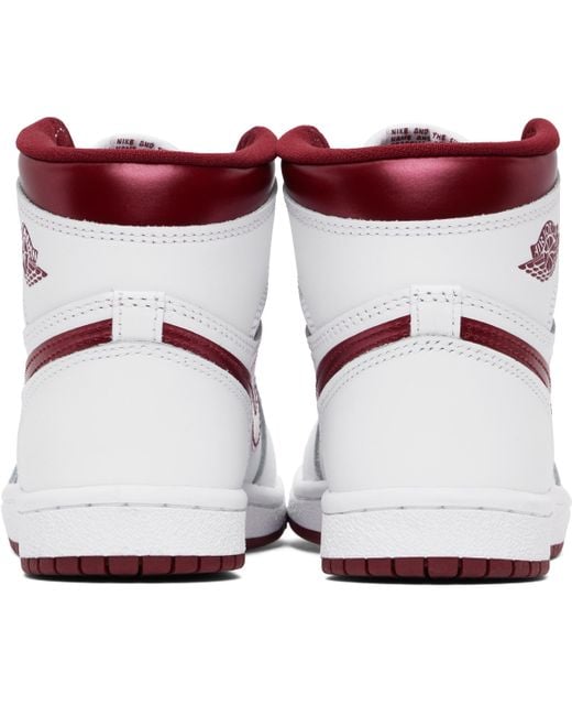 Nike Burgundy Air Jordan 1 High 85 Sneakers in Black Lyst UK