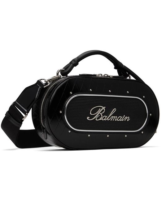 Balmain Black Radio Bag for men