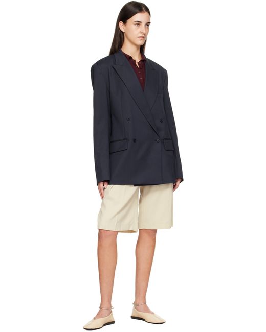 Frankie Shop Black Newark Double Breasted Blazer