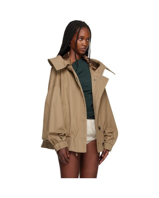 Dries Van Noten Brown Hooded Jacket
