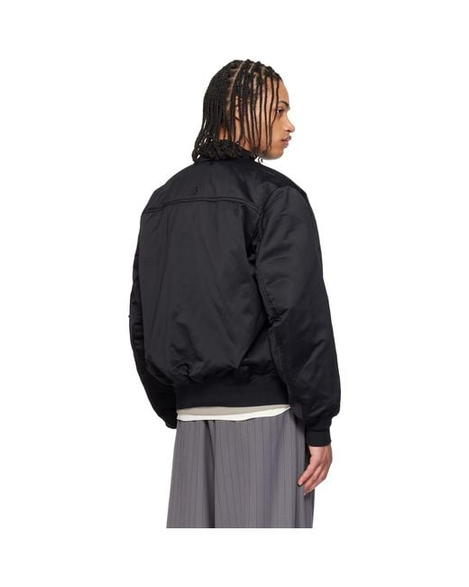 Y-3 Black Bomber Jacket for men