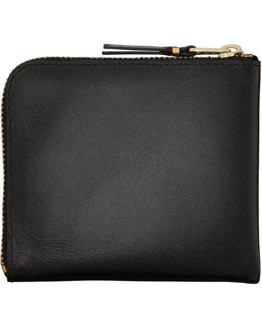 Comme des Garçons Black Classic Leather Wallet for men