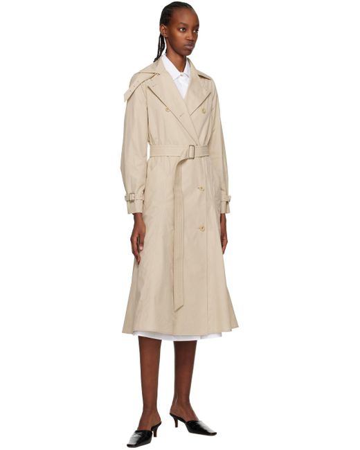 Max Mara Black Beige Fronda Trench Coat