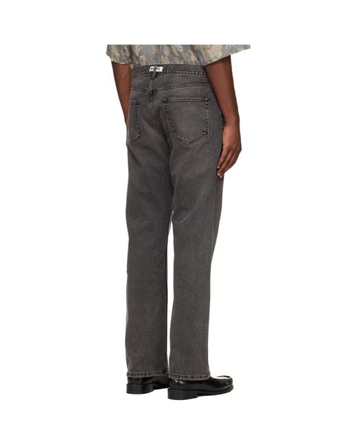 Hope Black Relaxed Bootcut Jeans for men