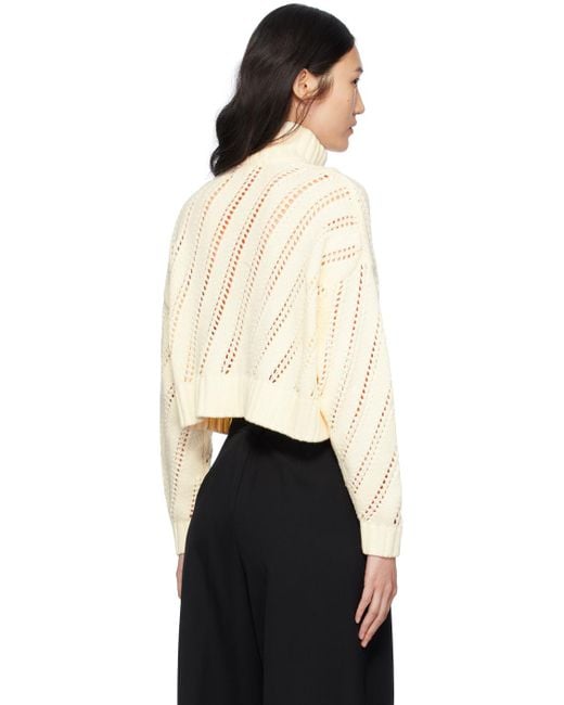 Staud Black Off-white Hampton Sweater