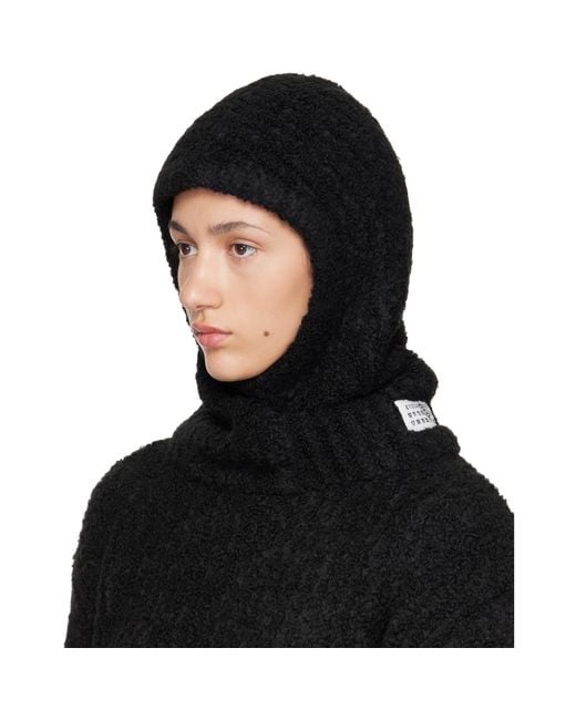 MM6 by Maison Margiela Black Logo Balaclava
