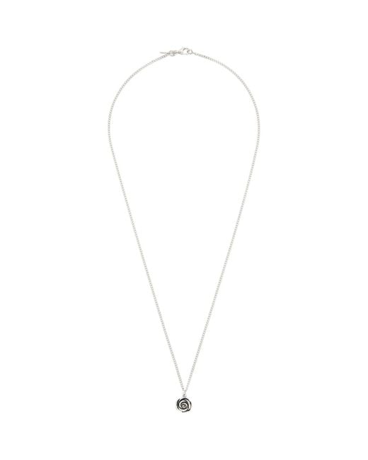 Emanuele Bicocchi Metallic Rose Necklace for men