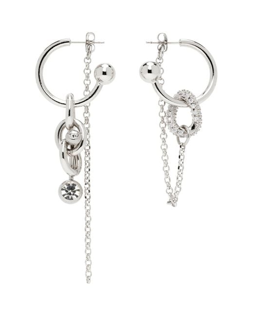Justine Clenquet White Abel Earrings