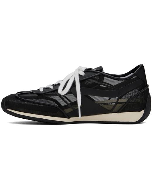 Rag & Bone Black Retro Runner Slim Sneakers